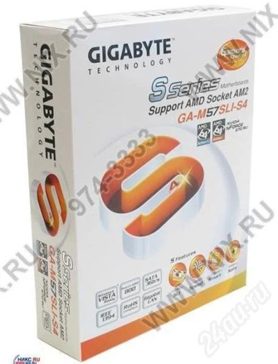 Лот: 541420. Фото: 1. MB Gigabite GA-M57SLI-S4. Материнские платы