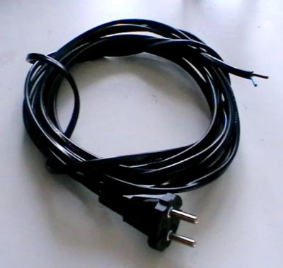 Лот: 25884713. Фото: 1. Шнур питания с вилкой, длина 4... Провода, кабели