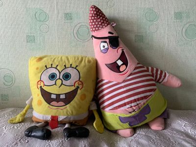 Лот: 13336229. Фото: 1. Игрушки Спанч боб и Патрик. Мягкие