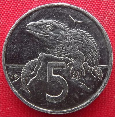 Лот: 1588224. Фото: 1. (№634) 5 центов 1999 (Новая Зеландия... Австралия и Океания