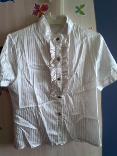 Лот: 4354984. Фото: 1. Блузка белая. Рубашки, блузки, водолазки