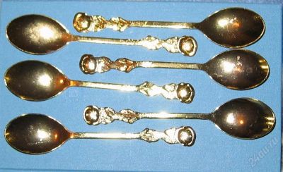 Лот: 928046. Фото: 1. Чайные ложки 6шт. за 80рублей... Столовые приборы, ножи