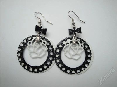 Лот: 492829. Фото: 1. Стильные сережки №1. Серьги, каффы