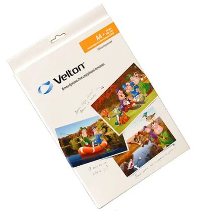 Лот: 6022491. Фото: 1. Фотобумага Velton, A4, микропористая... Фотобумага, плёнка
