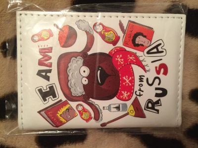 Лот: 4327358. Фото: 1. Визитница красный куб Alessandro... Бумажники, кошельки, портмоне