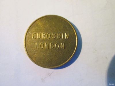 Лот: 15738719. Фото: 1. Жетон Лондон Евро монета англия... Другое (значки, медали, жетоны)