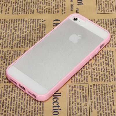 Лот: 3116067. Фото: 1. Бампер светло-розовый, iPhone... Чехлы, бамперы