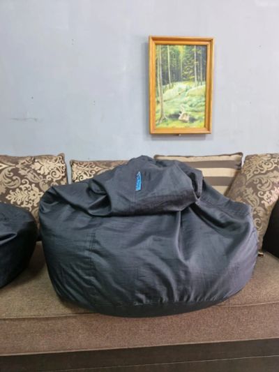 Лот: 25778139. Фото: 1. Кресло-мешок Пингво XXXXL черный. Кресла, пуфы