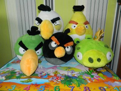 Лот: 3404817. Фото: 1. мягкие игрушки Angry Birds ОБМЕН... Мягкие