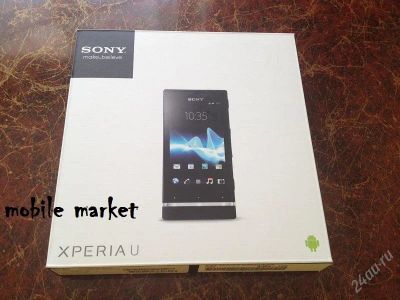 Лот: 1864633. Фото: 1. Sony Xperia U 8gb black (Новый... Смартфоны