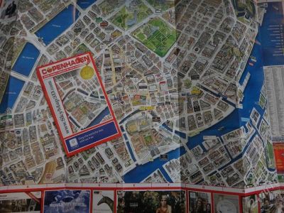 Лот: 2214737. Фото: 1. Карта Копенгагена, Дания, для... Другое (хобби, туризм, спорт)