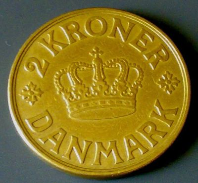 Лот: 2451954. Фото: 1. Дания 2 кроны 1939 год. Сохранность... Европа