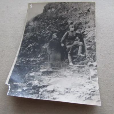 Лот: 22163612. Фото: 1. Фотография советские солдаты сопка... Фотографии