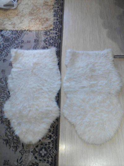 Лот: 8852692. Фото: 1. Меховые накидки на передние сиденья... Чехлы, коврики, оплетки руля