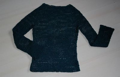 Лот: 3484112. Фото: 1. ажурный пуловер, женский, ручная... Свитеры, толстовки
