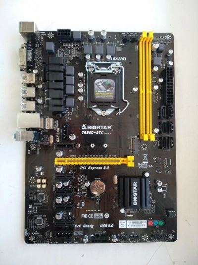 Лот: 12616555. Фото: 1. Материнская плата MB Biostar TB250-BTC... Материнские платы