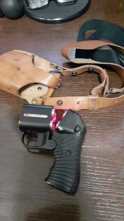 Лот: 25885110. Фото: 1. травмат оса пб 4 1 мл.с лазерным... Газовое, травматическое оружие