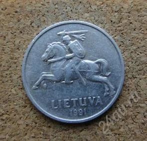 Лот: 1327566. Фото: 1. Конный рыцарь на монете Литвы... Европа