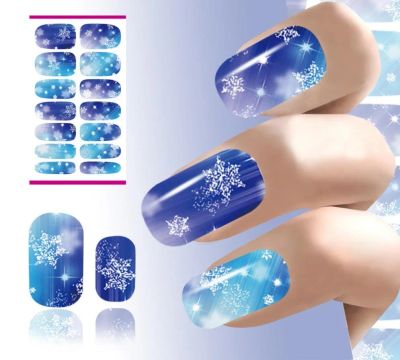 Лот: 8588673. Фото: 1. 3D наклейки для ногтей Снежинки. Украшения, дизайн ногтей