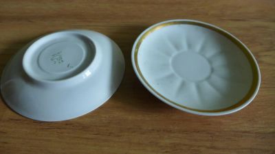 Лот: 10937302. Фото: 1. Блюдце, фарфор, от кофейного сервиза... Тарелки, блюда, салатники