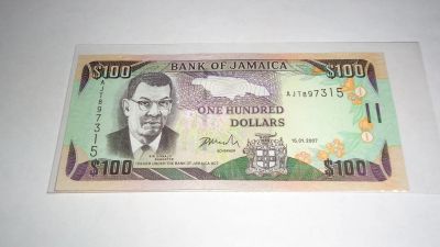 Лот: 20579355. Фото: 1. Ямайка , 100 долларов , 2007 г... Америка
