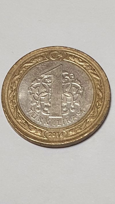 Лот: 20614837. Фото: 1. Монета Турция 1 лира. Азия