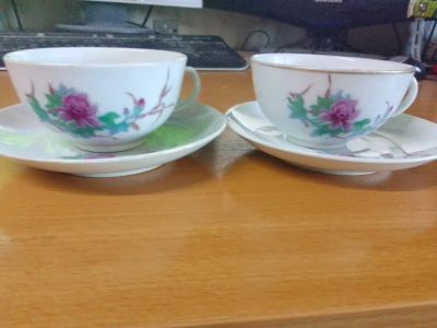 Лот: 20971010. Фото: 1. Чайные пары Старый Китай 2 шт. Кружки, стаканы, бокалы