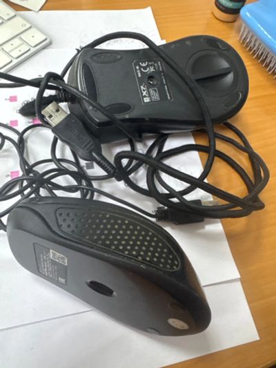 Лот: 25885391. Фото: 1. 2 оптических компьютерных мыши... Клавиатуры и мыши