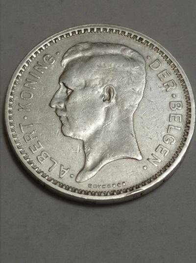 Лот: 21340228. Фото: 1. 20 франков 1934 г. Бельгия. Король... Европа