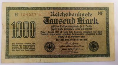 Лот: 19941078. Фото: 1. Германия 1000 марок 1922. Германия и Австрия
