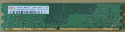Лот: 1285591. Фото: 1. DDR-II Hynix 256 Mb 1Rx16 PC2-5300U-555-12... Оперативная память