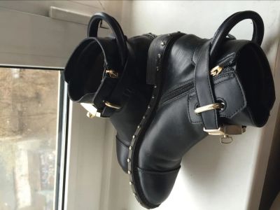 Лот: 7434449. Фото: 1. натуальная кожа. Ботинки, полуботинки