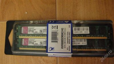 Лот: 942550. Фото: 1. 2х2Gb DDR2 SDRAM Kingston PC6400... Оперативная память