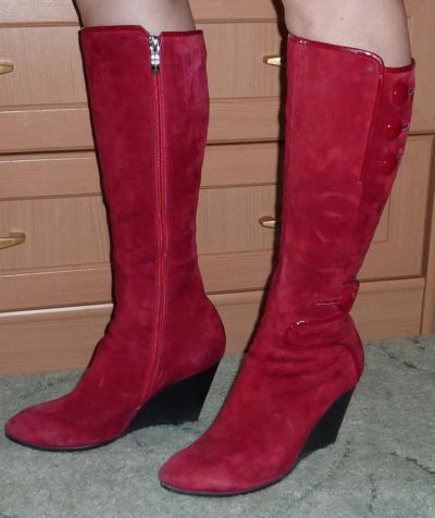 Лот: 4415917. Фото: 1. Сапоги еврозима замшевые. Сапоги