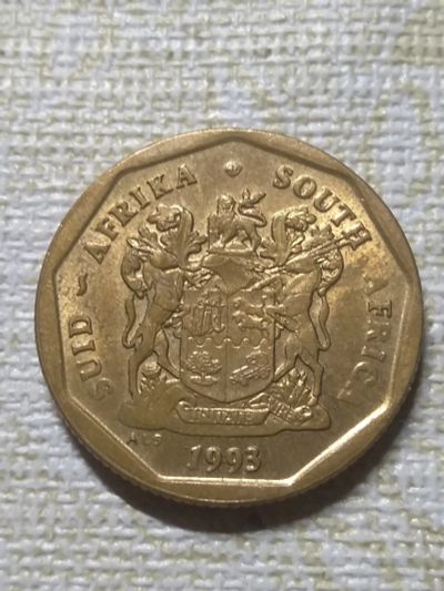 Лот: 18869437. Фото: 1. ЮАР 50 центов 1993. Африка