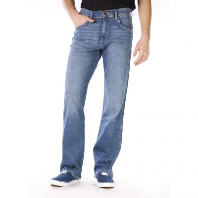 Лот: 12710457. Фото: 1. Мужские прямые джинсы Wrangler... Брюки, джинсы, шорты