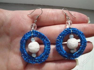 Лот: 396421. Фото: 1. Изделия из полимерной глины,cерьги... Серьги, каффы