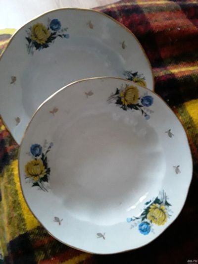 Лот: 18265378. Фото: 1. Рижские обеденные тарелки. Фарфор, керамика