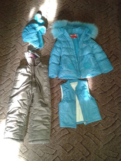 Лот: 11876242. Фото: 1. Комбинезон зимний тройка+шапка. Верхняя одежда