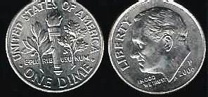 Лот: 11895141. Фото: 1. 10 центов 2009 г. Р . Америка. Америка