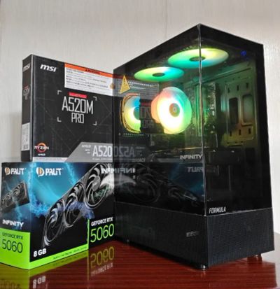 Лот: 25679920. Фото: 1. Новый Игровой Пк Ryzen 5500 RTX... Компьютеры в сборе