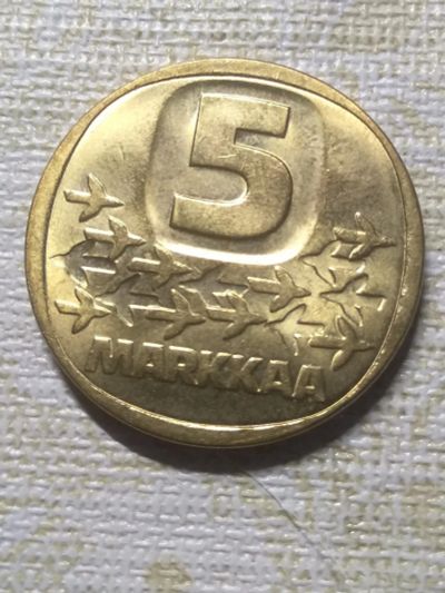 Лот: 18869476. Фото: 1. Финляндия 5 марок 1984 года. Европа