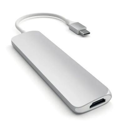 Лот: 21763576. Фото: 1. USB адаптер Satechi Slim Aluminum... USB-флеш карты