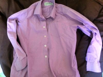 Лот: 10108336. Фото: 1. Рубашка сиреневая на начальную... Рубашки, блузки, водолазки