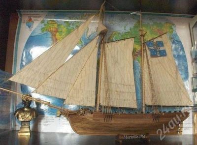 Лот: 550864. Фото: 1. Деревянная модель артиллерийской... Судомоделизм