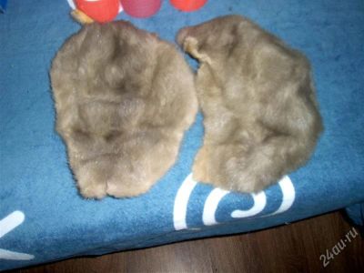 Лот: 2441303. Фото: 1. кусочки норки(был берет). Ткани, нитки, пряжа