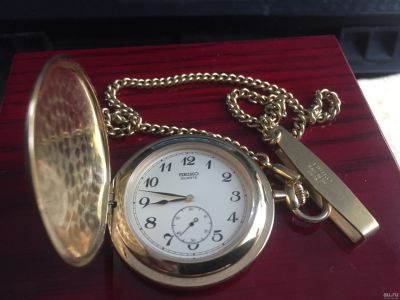 Лот: 17569149. Фото: 1. карманные часы с крышкой seiko... Оригинальные наручные часы