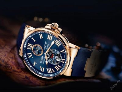 Лот: 6014658. Фото: 1. часы Ulysse Nardin синие мужские. Другие наручные часы