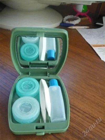 Лот: 2215352. Фото: 1. Футляр для линз. Контактные линзы