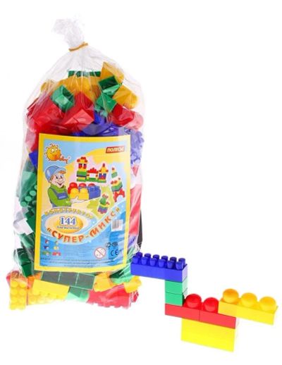 Лот: 5254774. Фото: 1. Конструктор "Супер-Микс," 144... Конструкторы